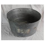 Galvanized Steel Wash Tub W/ Handles 22" Diameter