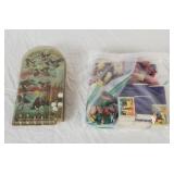 Lot Of Vintage Toys Pinball & Carved Wood Figures Lot Of Vintage Toys Pinball & Carved Wood Figures