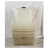 Lot Of 10 Clear Totes 60 Qts Lot Of 10 Clear Totes 60 Qts