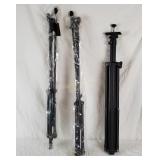 3 Musicians Gear Tripods Mic Stand Speaker Stand