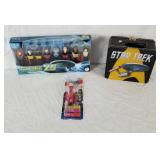 Star Trek Lunchbox & Pez Set + Cap America Pez