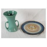 Ceramic Plater & Abingdon Vase Ceramic Plater & Abingdon Vase