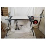 Mobile Woodworking Toolbench W/ Rollers Mobile Woodworking Toolbench W/ Rollers