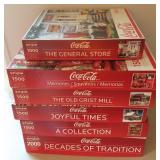 Lot Of 6 Coca-Cola Puzzles Springbok Brand 1000-20