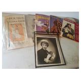 Old Vintage Magazine Lot & Press Release Photo Old Vintage Magazine Lot & Press Release Photo
