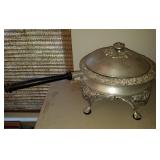 Beautiful Ornate Aluminum Cookware W/ Serving Stan Beautiful Ornate Aluminum Cookware W/ Serving Stan