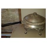 Beautiful Ornate Aluminum Cookware W/ Serving Stan