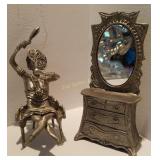 1997 Drumm Pewter Topless Woman W. Vanity 1997 Drumm Pewter Topless Woman W. Vanity