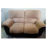 La-z-boy Microfiber/ Vinyl Dual Recliner Love Seat