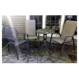 Small Outdoor Table W/ 3 Chairs Small Outdoor Table W/ 3 Chairs