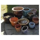 Ceramic Outdoor Planters & Rolling Bases Ceramic Outdoor Planters & Rolling Bases