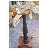 Vintage Wood Plant Stand Top Is Damaged Vintage Wood Plant Stand Top Is Damaged