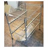 Small Metal Stand W/ 2 Pull Out Drawers Small Metal Stand W/ 2 Pull Out Drawers