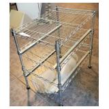 Small Metal Stand W/ 2 Pull Out Drawers