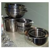 Stainless Steel: Nesting Bowls, Strainers &