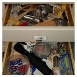 2 Drawers; Heavy Flashlight, Utensils & More 2 Drawers; Heavy Flashlight, Utensils & More