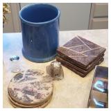 Cobalt Blue Glass, Depression Glass Cobalt Blue Glass, Depression Glass