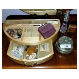 Organizer W/  Perfume, Necklace, Powder Box