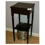 Antique End Table W/ Drawer Antique End Table W/ Drawer