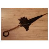 Antique Black Victorian Umbrella