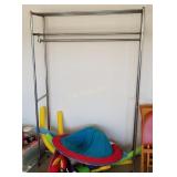 Rolling Metal Clothes Rack Rolling Metal Clothes Rack