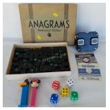 View Master, Pez, Anagrams Embossed Set