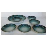 K Et G Luneville France Bowl Set; 1 Sm Has Chip K Et G Luneville France Bowl Set; 1 Sm Has Chip