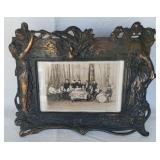 Heavy Bronze? Art Deco Style Frame W/ Photo Heavy Bronze? Art Deco Style Frame W/ Photo