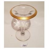 Large Fluted Vase W/ Gold Trim Heisley? Large Fluted Vase W/ Gold Trim Heisley?