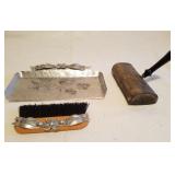 Antique Silver Plate Mini Bush Vac/ Aluminum Antique Silver Plate Mini Bush Vac/ Aluminum