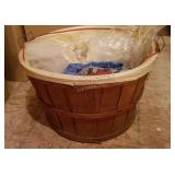 18" Round Vintage Woven Basket