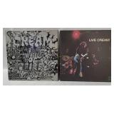 2 Cream LP's - Live, Wheels Of Fire