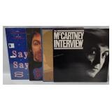 4 Paul Mc Cartney Records - Red Rose, Say Say Say