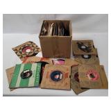 Box Of Vtg 7' Singles, Assorted Genres