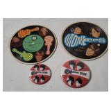 Vtg Monkees Buttons & Cardboard Records