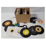 Box Of Assorted Vtg Country 7' Singles