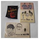 The Beatles Patch & Vtg Tie Tack Pins