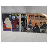 4 The Animals 7' Singles W/ Pic Sleeves