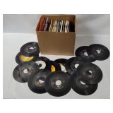 Box Of Assorted Vtg Country 7' Singles