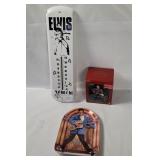 Elvis Thermometer, Plate & Ornament