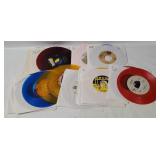 Misc. Vtg Colored Vinyl 7' Singles, Various