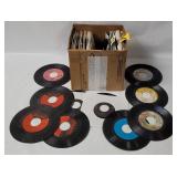 Box Of Vtg 7' Singles - Country, Pop etc.