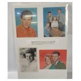 Vtg The Nelson Family Postcards, Signed Dave Pic