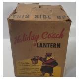 Vtg Poloron Holiday Coach Lantern