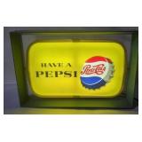 Vtg Have A Pepsi Lighted Sign
