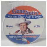 Gene Autry Repeating Cap Pistol Tin Sign