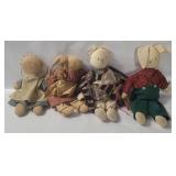 4 Vtg 12' Dolls - Bunnies Etc.