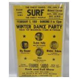 Tribune Showprint Repro 1959 Rock Show Poster