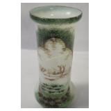 At Glass Hand Painted Vase