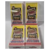 4 Sealed Boxes Mustang Car Trading Cards